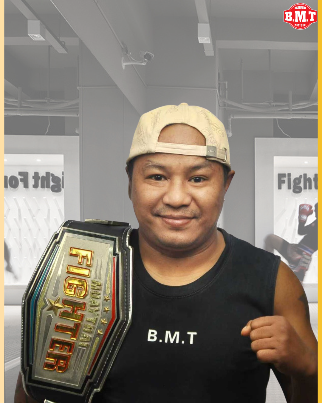 Trainer Nong, Thai Muay Thai champion at BMT Nanjing