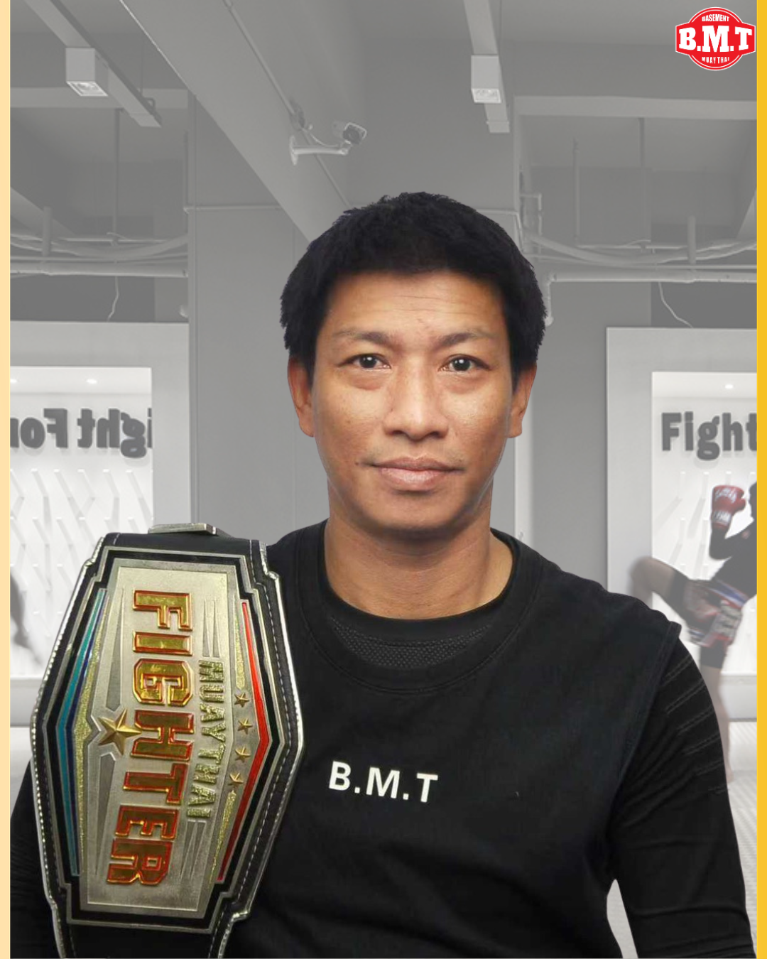 Trainer Nop, Thai Muay Thai champion at BMT Nanjing